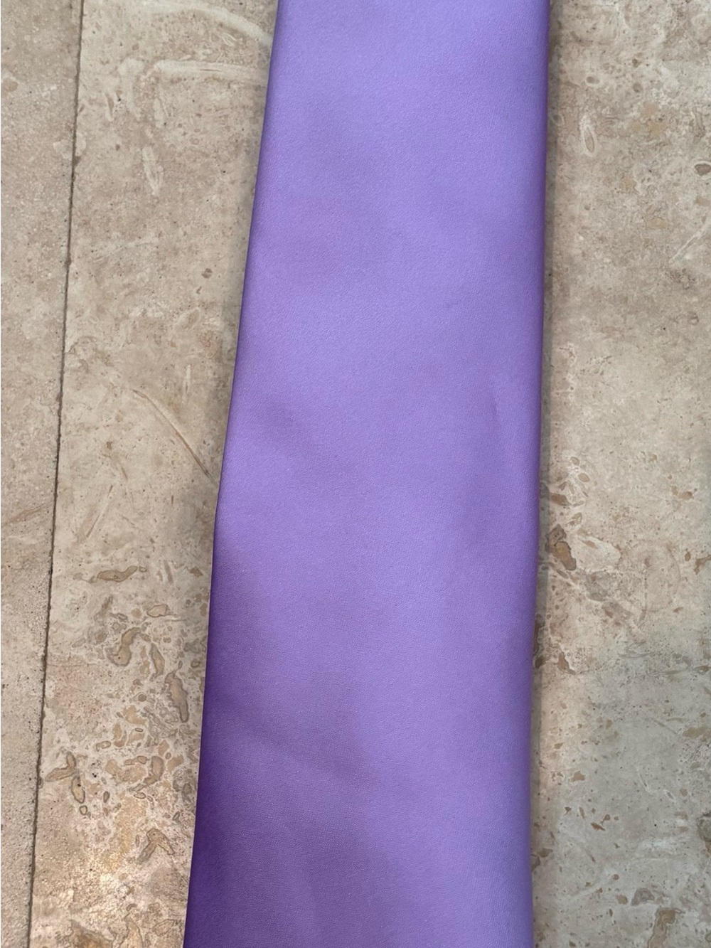 Geoffrey Beene Purple Solid Satin Tie